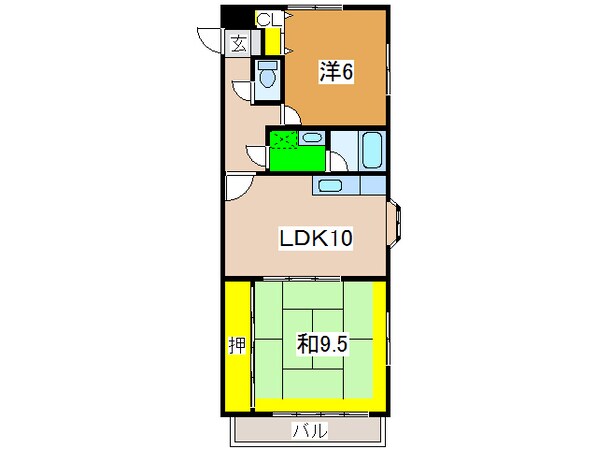 グランドール長須賀の物件間取画像